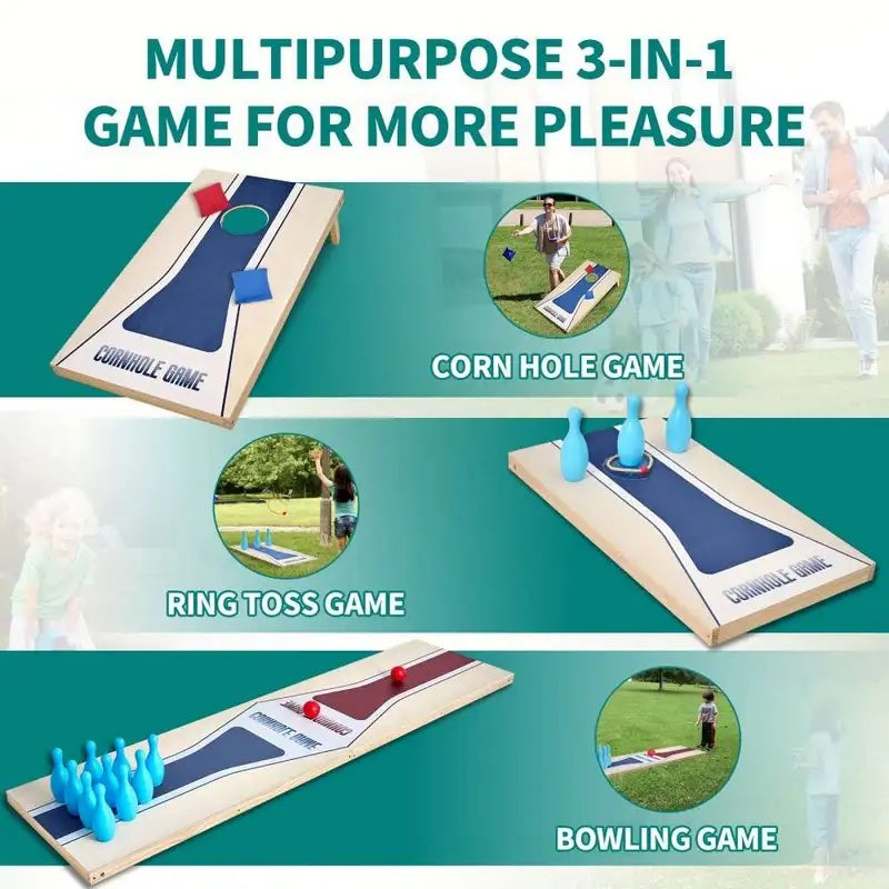 Cornhole Plus: 3-in-1 Combo