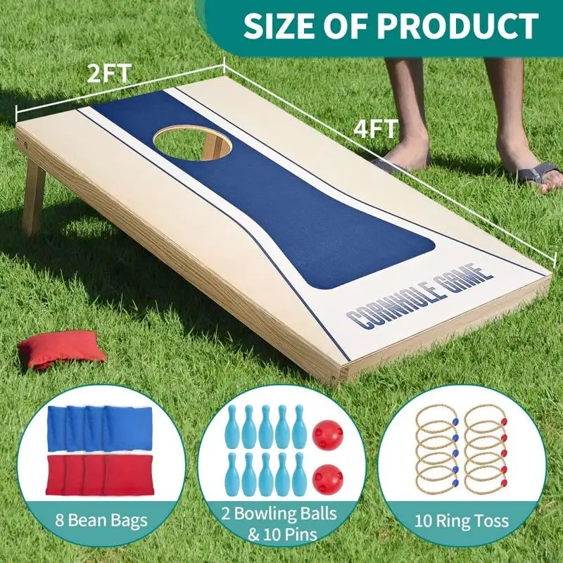 Cornhole Plus: 3-in-1 Combo